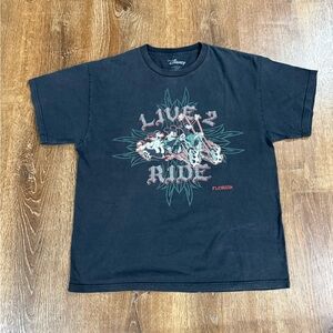Disney Black 'Live 2 Ride' T-Shirt